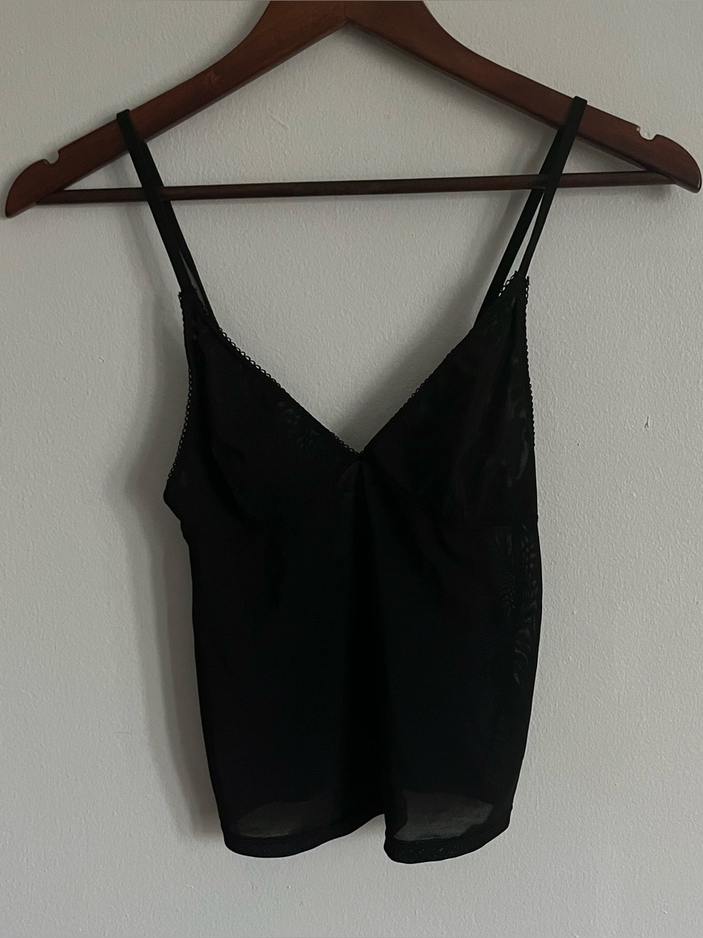 Out From Under Je T'aime Mesh Cropped Cami